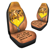 Honey Bee Q2 Hold on Funny Car Seat Covers Universal Fit Set 2