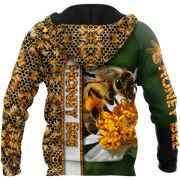 Honey Bee Pattern All Over Printed Unisex Shirt