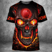 Skull Bowling All Over Printed Unisex Shirt