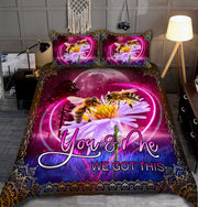 Honey Bee Couple All Over Printed Bedding Set