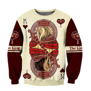 King Hearts Lion Poker All Over Printed Unisex Shirt