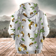 Honey Bee Daisy All Over Printed Unisex Shirt