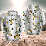 Honey Bee Daisy All Over Printed Unisex Shirt