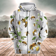 Honey Bee Daisy All Over Printed Unisex Shirt