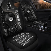 Personalized Name Disc Jockey Q2 Hold on Car Seat Covers Universal Fit - Set 2