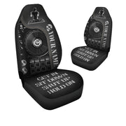 Personalized Name Disc Jockey Q2 Hold on Car Seat Covers Universal Fit - Set 2