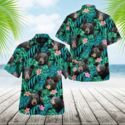 Black Bear Tropical Hawaii Shirt