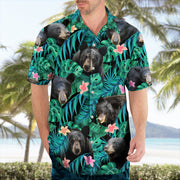 Black Bear Tropical Hawaii Shirt