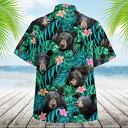 Black Bear Tropical Hawaii Shirt