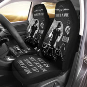 Personalized Name Disc Jockey Q3 Hold on Car Seat Covers Universal Fit - Set 2