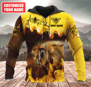Personalized Name Honey Bee Q5 All Over Printed Unisex Shirt