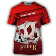 Personalized Name Poker Q13 All Over Printed Unisex Shirt