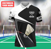 Personalized Name Badminton All Over Printed Unisex Shirt