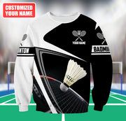 Personalized Name Badminton All Over Printed Unisex Shirt