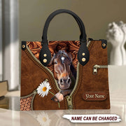 Horse Q4 Personalized Leather Handbag