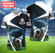 Personalized Name Football All Over Printed Unisex Shirt