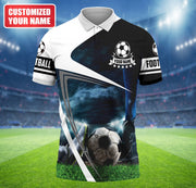 Personalized Name Football All Over Printed Unisex Shirt