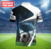 Personalized Name Football All Over Printed Unisex Shirt