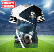 Personalized Name Football All Over Printed Unisex Shirt