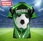 Personalized Name Football Q4 All Over Printed Unisex Shirt