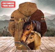 Personalized Name Love Horse Q5 All Over Printed Unisex Shirt
