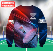 Personalized Name Badminton Q4 All Over Printed Unisex Shirt
