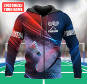 Personalized Name Badminton Q4 All Over Printed Unisex Shirt
