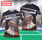 Personalized Name Badminton Q5 All Over Printed Unisex Shirt