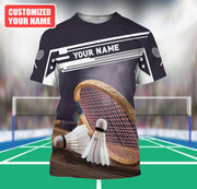 Personalized Name Badminton Q5 All Over Printed Unisex Shirt