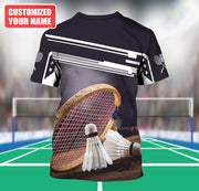 Personalized Name Badminton Q5 All Over Printed Unisex Shirt