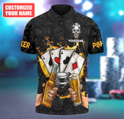 Personalized Name Poker Cheer All Over Printed Unisex Shirt