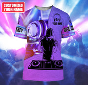 Personalized Name Disc Jockey Q54 All Over Printed Unisex Shirt