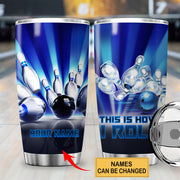 Personalized Name Bowling Q3 Tumbler 20oz 30oz Cup