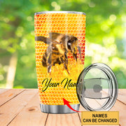 Personalized Name Honey Bee Q2 Tumbler 20oz 30oz Cup