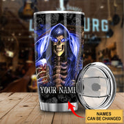 Personalized Name Skull Beer Tumbler 20oz 30oz Cup Q220609