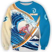 Personalized Name Surfing Q1 All Over Printed Unisex Shirt