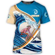 Personalized Name Surfing Q1 All Over Printed Unisex Shirt