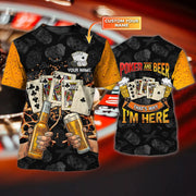 Personalized Name Poker Beer 2 All Over Printed Unisex Shirt