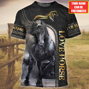 Personalized Name Love Horse Q9 All Over Printed Unisex Shirt