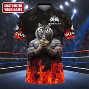 Personalized Name Tiger Muay Thai All Over Printed Unisex Shirt Q170804