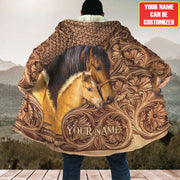 Personalized Name Horse Hooded Cloak