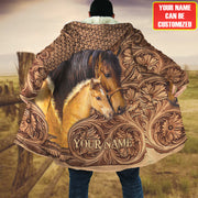 Personalized Name Horse Hooded Cloak