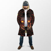Personalized Name Skull Lava Hooded Cloak Q220804