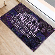 Witchcraft Check Ya Energy Funny Doormat Q010904