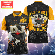 Personalized Name DJ And Beer All Over Printed Unisex Shirt Q060808
