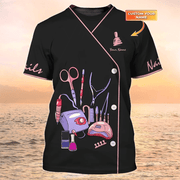 Personalized Name Nail Q6 All Over Printed Unisex Shirt