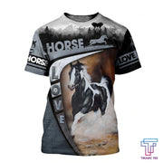 Horse Love All Over Printed Unisex Shirt