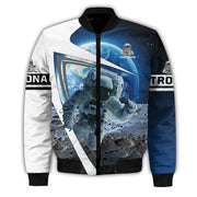 Personalized Name Astronaut All Over Printed Unisex Shirt - QB1