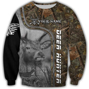 Personalized Name Deer Hunting All Over Printed Unisex Shirt - QB1