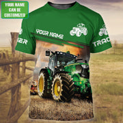 Personalized Name Tractor All Over Printed Unisex Shirt - QB1